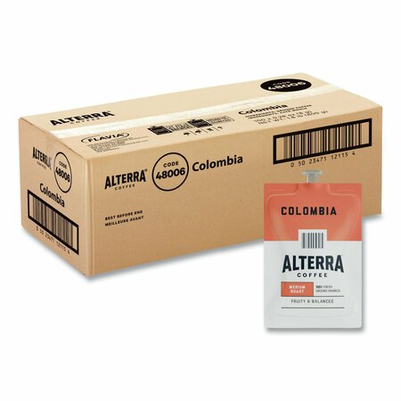 FLAVIA Alterra Columbia Coffee Freshpack, Columbia, 0.28 oz Pouch, 100PK 48006